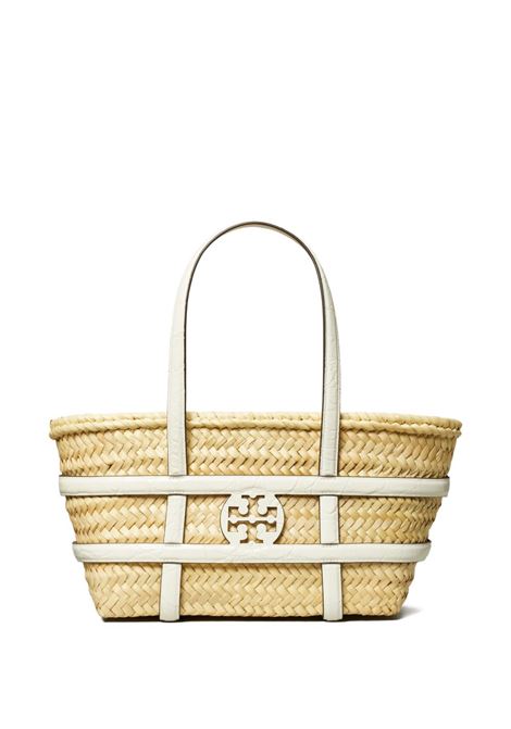 Borsa a mano Ella in raffia in beige Tory burch - donna TORY BURCH | 169396101